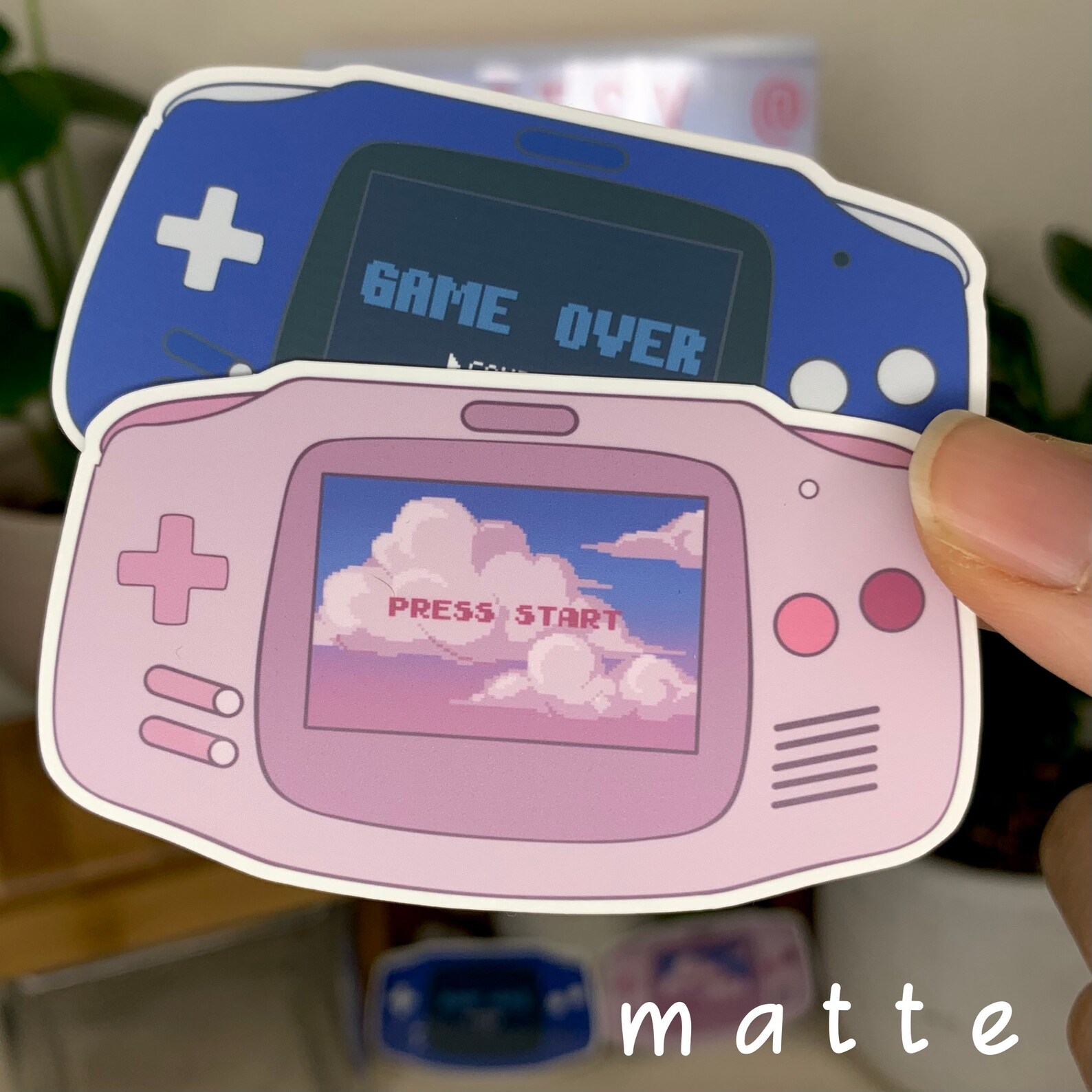 Game Boy Advanced Art Stickers laminated stickers Etsy