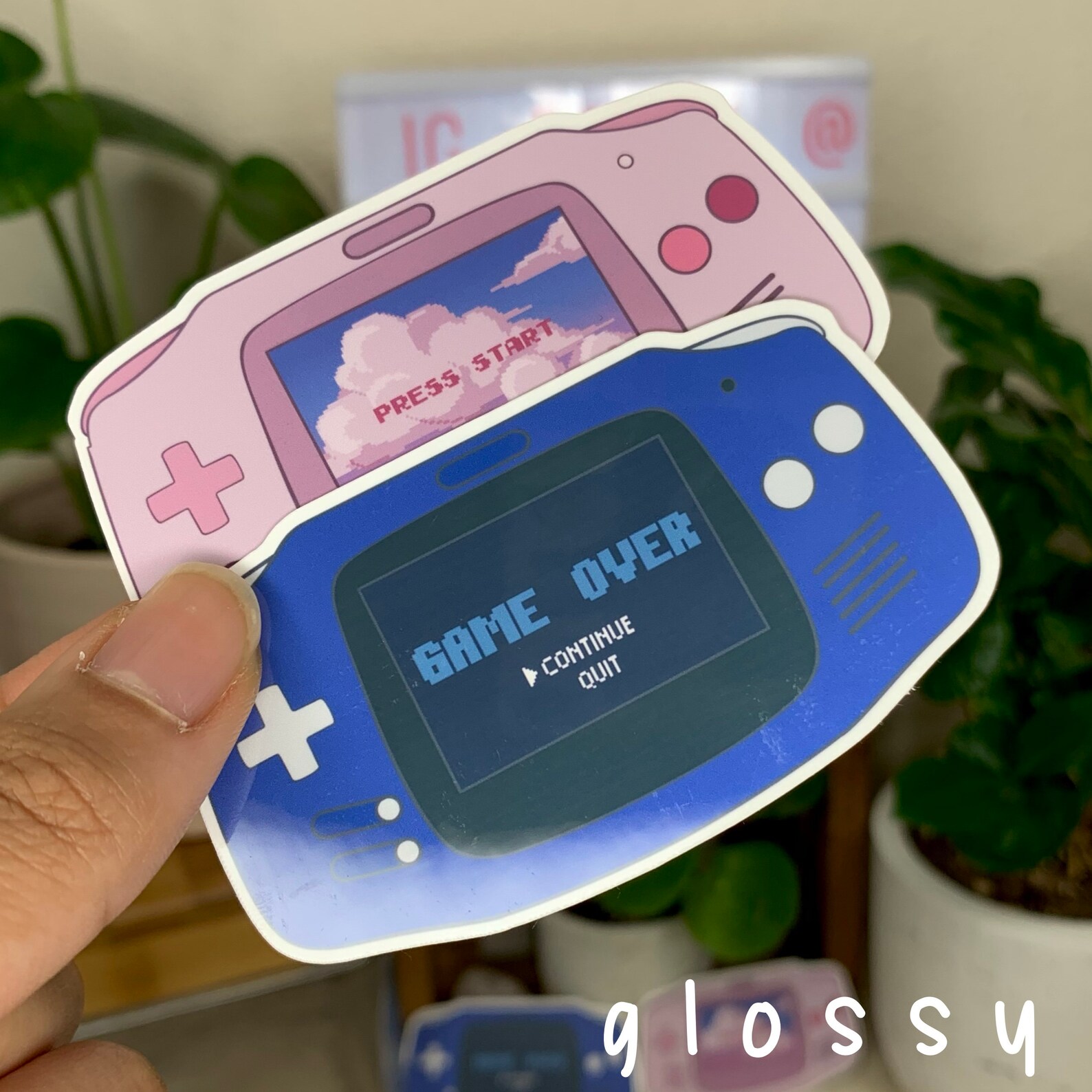 Game Boy Advanced Art Stickers laminated stickers Etsy