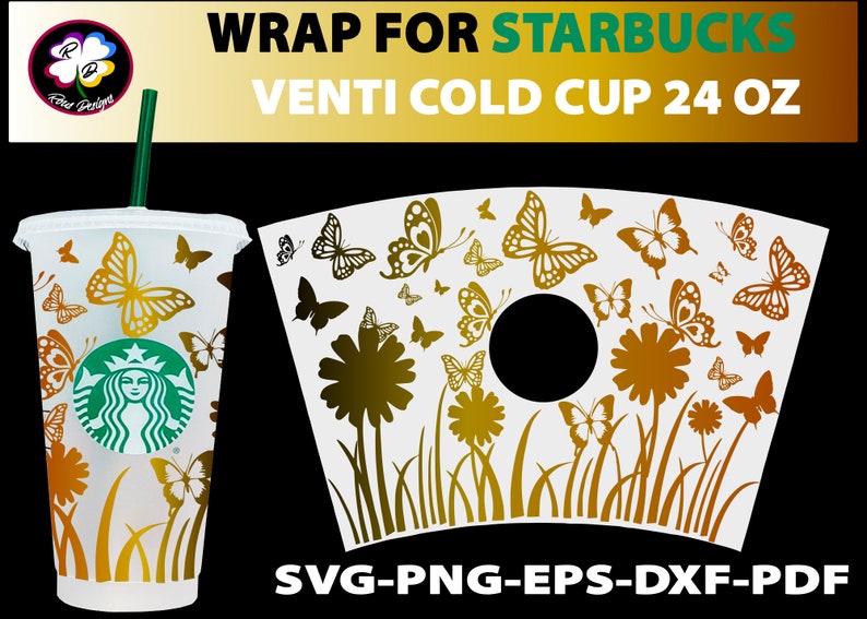 Free Free 74 Butterfly Cup Wrap Svg SVG PNG EPS DXF File