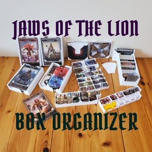 Jaws of the Lion Box Organizer • storage & token trays upgrade