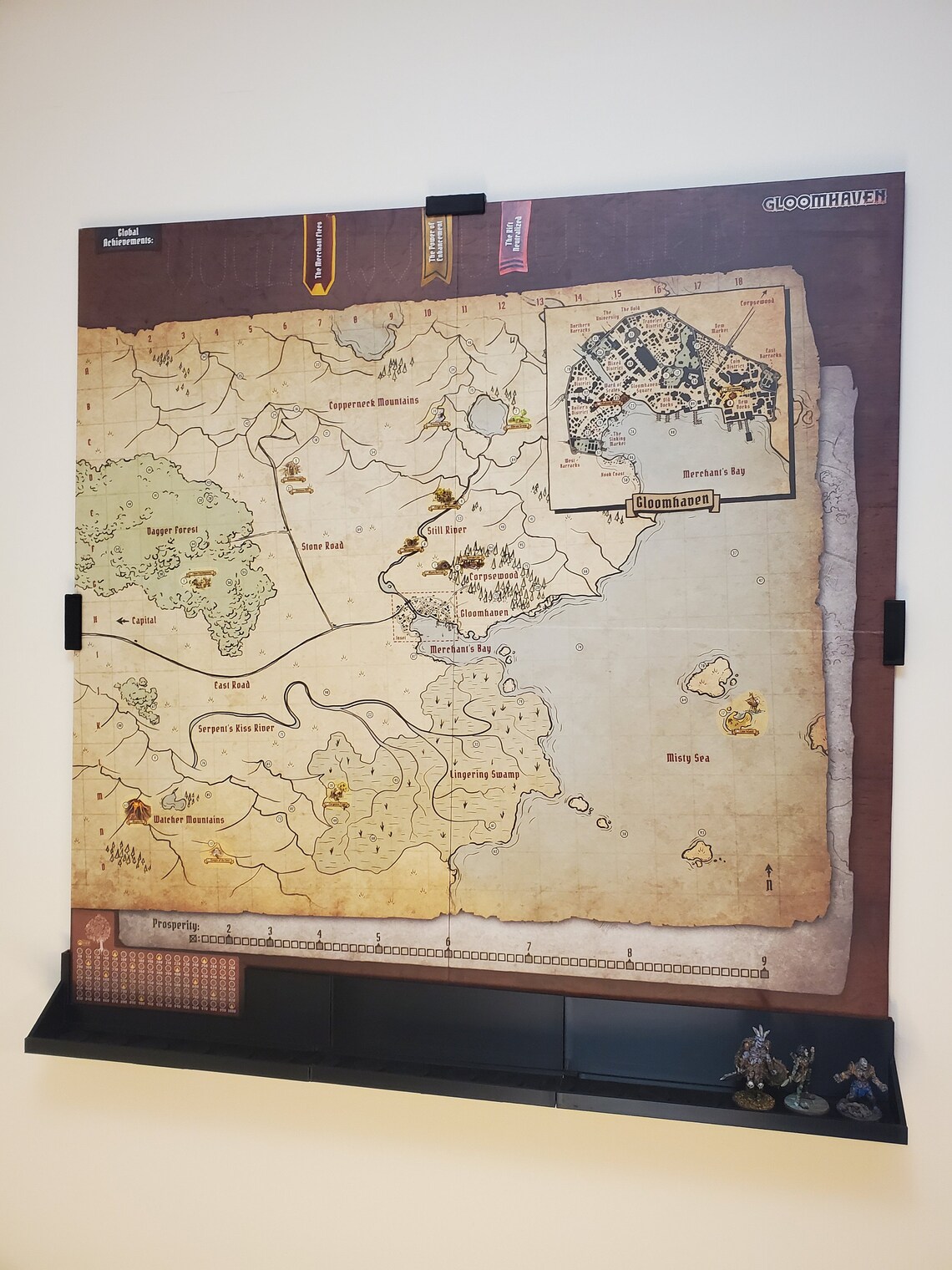 Gloomhaven Map Frame &amp; Miniature Display | Etsy