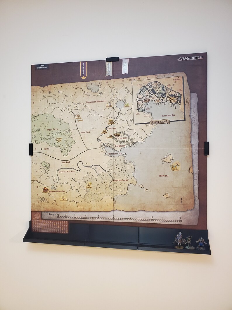 Gloomhaven Map Frame &amp; Miniature Display | Etsy