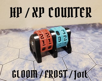 HP/XP Counter Gloomhaven -Frosthaven - Jaws of the Lion and other TTRPG games