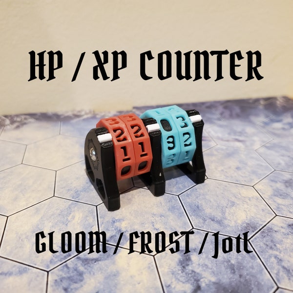 Compteur HP/XP Gloomhaven -Frosthaven - La mâchoire du lion et autres jeux TTRPG