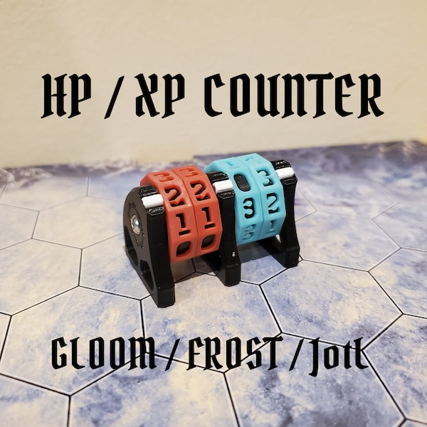HP/XP Counter Gloomhaven -Frosthaven - Jaws of the Lion i inne gry TTRPG