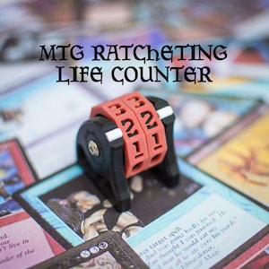 Contador de vida MTG Ratcheting - Durável, portátil e fácil de usar para torneios e jogos casuais