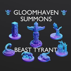 Gloomhaven BEAST TYRANT Summons Set & CASE (aka "two minis") • Miniature • Gloomhaven • Stoccaggio • Personaggi