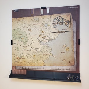 STL-bestand Gloomhaven Map Frame & Mini Display - Digitale download