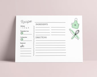 Double Sided Recipe | Etsy