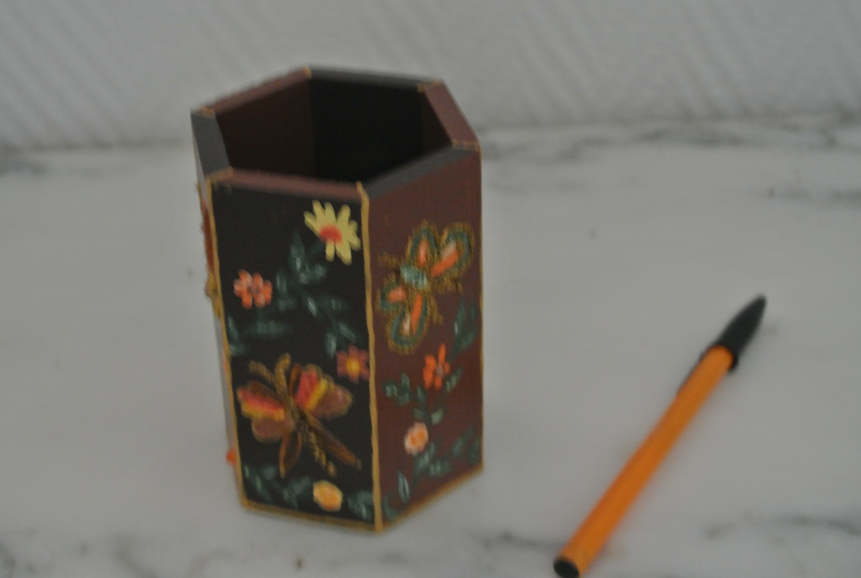 Unfinished Wooden Pencil Holder, College Pencil Case, Wooden Pencil Box,  Wooden Organizer Box, Wood Pencil Holder 
