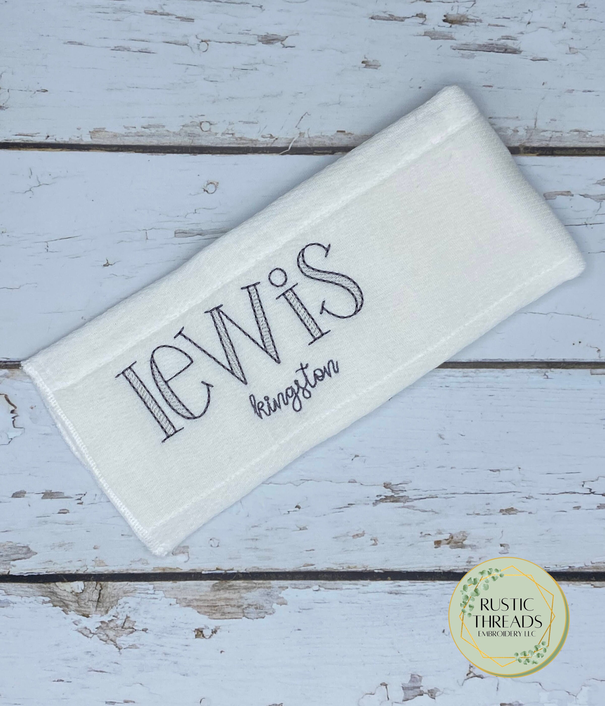 Personalized Baby Boy Gown and Burp Cloth Gift Set Applique Etsy