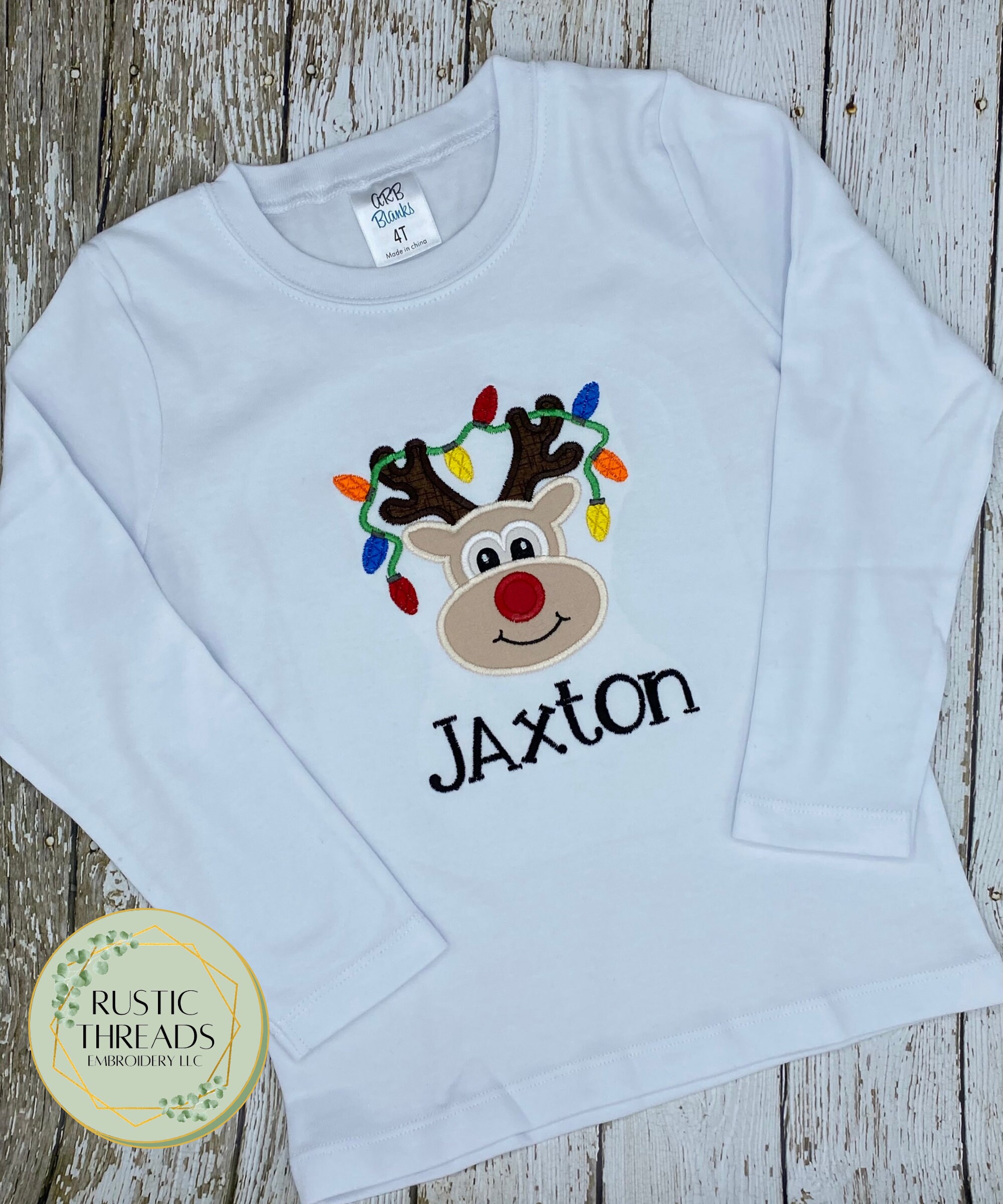 reindeer button up shirt