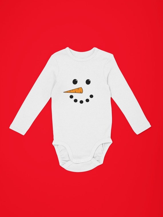 snowman baby grow