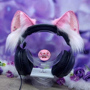 Blue Galaxy Sky Cat Ears for Headphones Headsets | Nekomimi  display picture 1