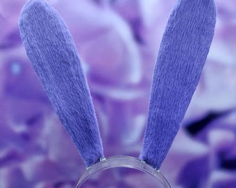 Jax Cosplay Faux Fur Bunny Ears | Jax The Amazing Digital Circus | Nekomimi Kemonomimi | Cosplay Costume