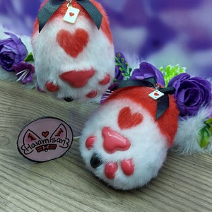 Husk Cat Paw Keychain Hazbin Hotel Strawberry Scented | Nekomimi Kemonomimi