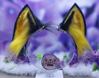 Sombra de Sonic Orejas de piel sintética en una horquilla / Disfraz de cosplay / Nekomimi Kemonomimi