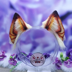 Natural Blonde Fox Ears Small Foxkit Ears Orange Brown Cat Ears | Nekomimi Kemonomimi | Cosplay Costume