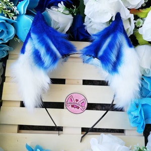 Foxkit Small Blue Ears Anime Cosplay Nekomimi Kemonomimi