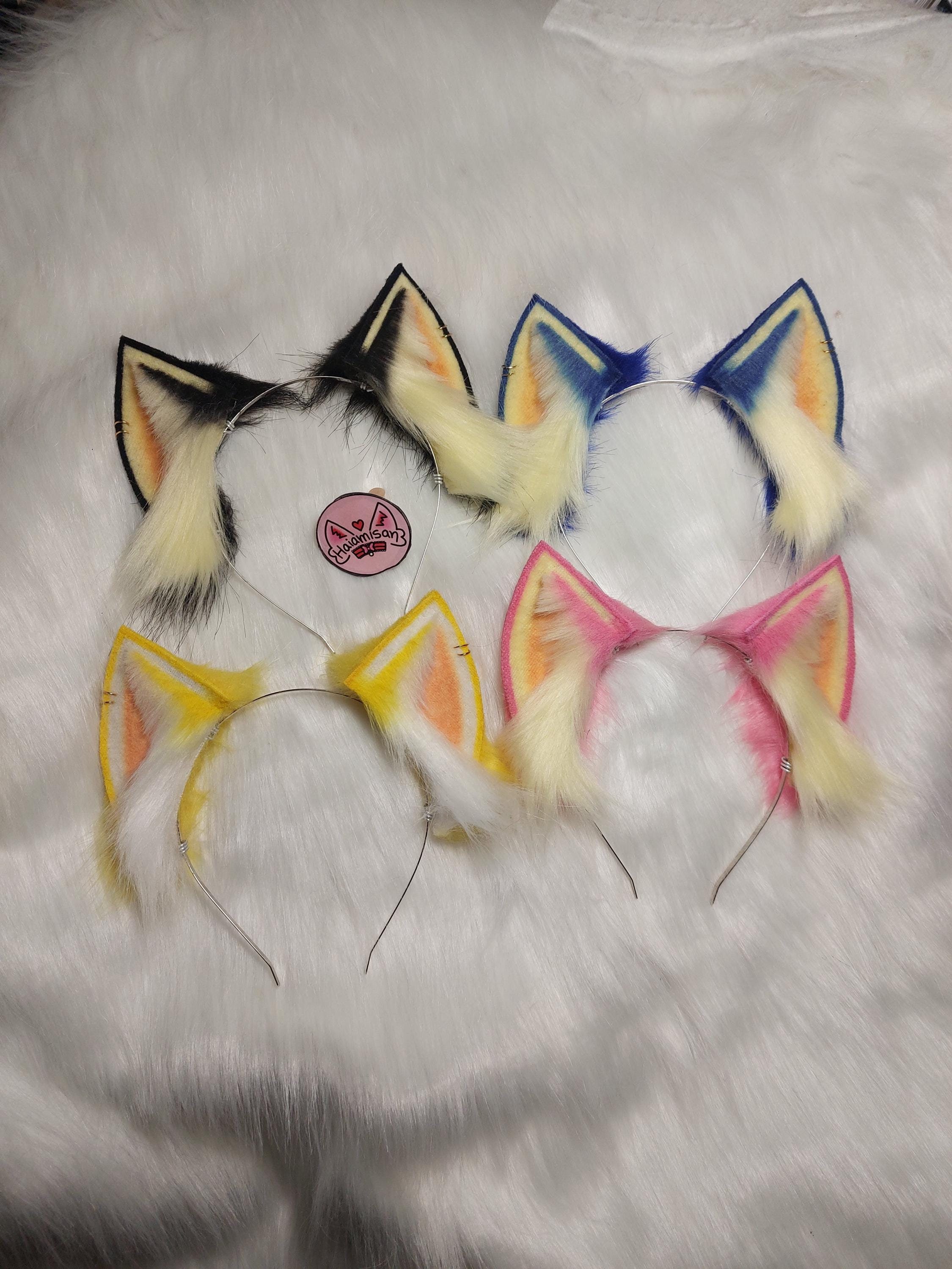 Faux Fur Ears for Cosplay Sonic, Shadow, Tails e Amy Ears | Nekomimi Kemonomimi | Cosplay Costume