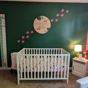 Dinosaur footprint sticker decor