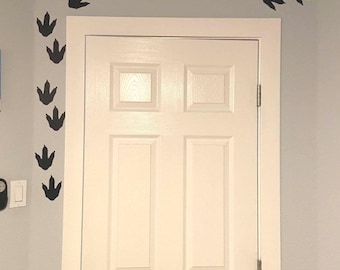 Dinosaur footprint wall decor