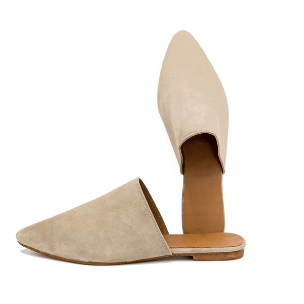 Comfortable woman babouche shoe || Suede mules || Loafers Women's Mules & Clogs || Womens babouche slippers || Moroccan babouche