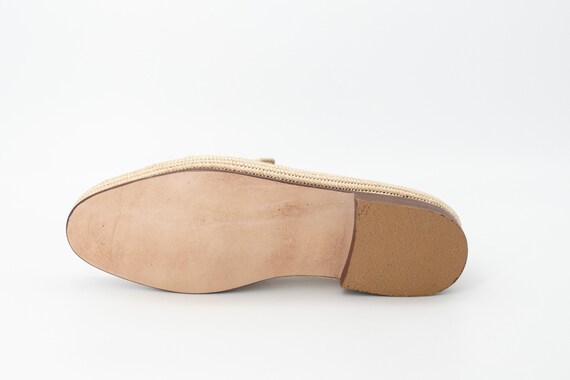 Zapatos rafia unisex Mocasines rafia natural Zuecos rafia hechos