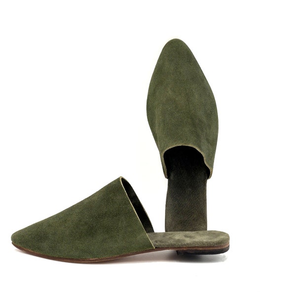 Zapato babouche de mujer cómodo // Mules de ante // zapatos de mula de mujer Mules & Clogs // Zapatillas babouche para mujer // Babouche marroquí
