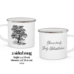 Yours Truly, Lady Whistledown Enamel Campfire Mug