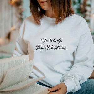 Yours Truly, Lady Whistledown Unisex Heavy Blend Crewneck Sweatshirt | Society Papers | in multiple colors