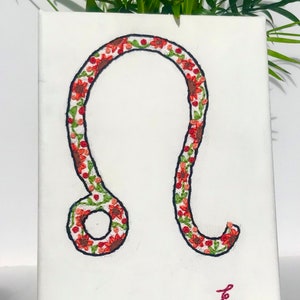 The Leo star sign canvas.