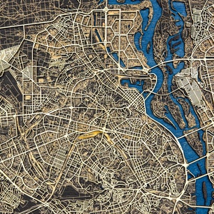 Carte en bois personnalisée pour n'importe quelle ville, nom personnalisé de l'emplacement de la ville, décoration d'intérieur de ville, cadeau de 5 ans de pendaison de crémaillère pour agent immobilier