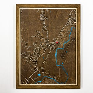 Carte en bois personnalisée découpée au laser, nom personnalisé de l'emplacement de la ville, décoration murale pour la maison, cadeau de 5 anniversaire de pendaison de crémaillère pour agent immobilier, plateau de Jos au Nigéria