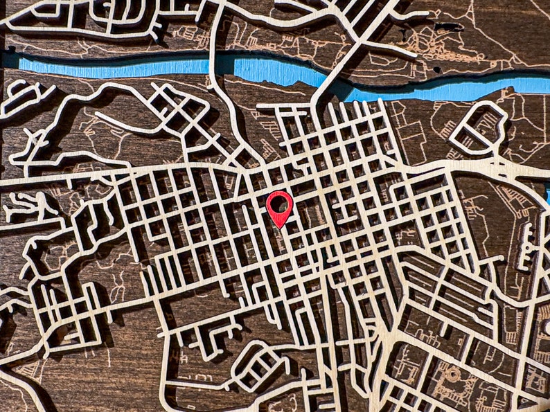 personalized wooden city clock Vilnius wooden city map clock wall hanging clock clocks for wall large wall clock wooden wall clock.jpg