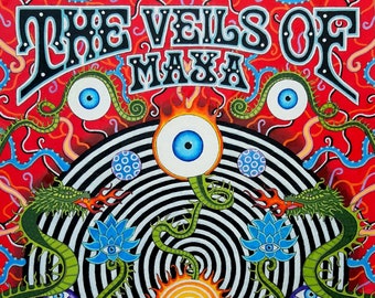 Poster of Spiritual/Psychedelic - Surrealist painting. The Veils of Maya (Illusion)