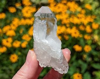 Twin Point Clear Quartz with Phantom and Record Keepers from Caristo, Minas Gerais, Brazil