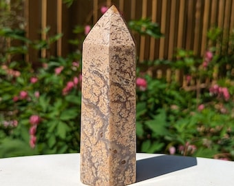 5.3" Peachy Agate Tower