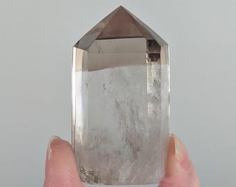 Smoky Tipped Clear Quartz Tower