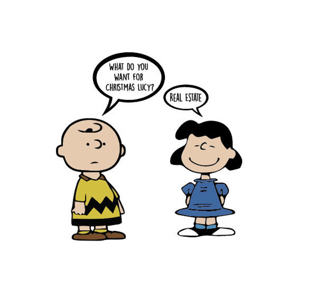 Charlie Brown Lucy Van Pelt Peanuts Real Estate Christmas - Etsy