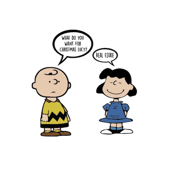 Charlie Brown Lucy Van Pelt Peanuts Real Estate Christmas - Etsy
