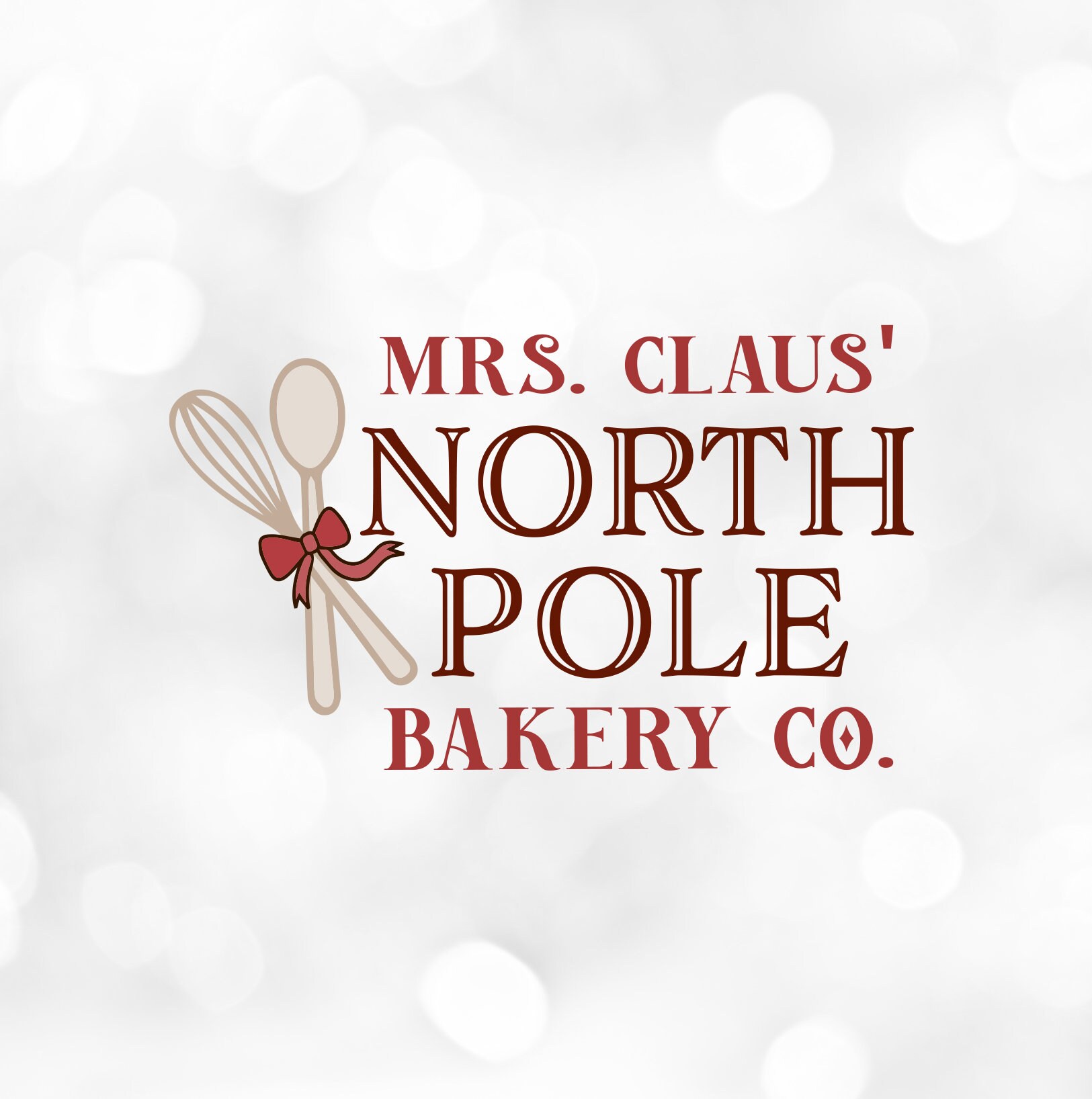 Vintage Santa SVG Mrs Claus North Pole Bakery Company Bake Etsy UK