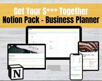 Mall för affärsidéplanerare med planeringsspårare och checklistor som hjälper dig att organisera hela din verksamhet på ett ställe.