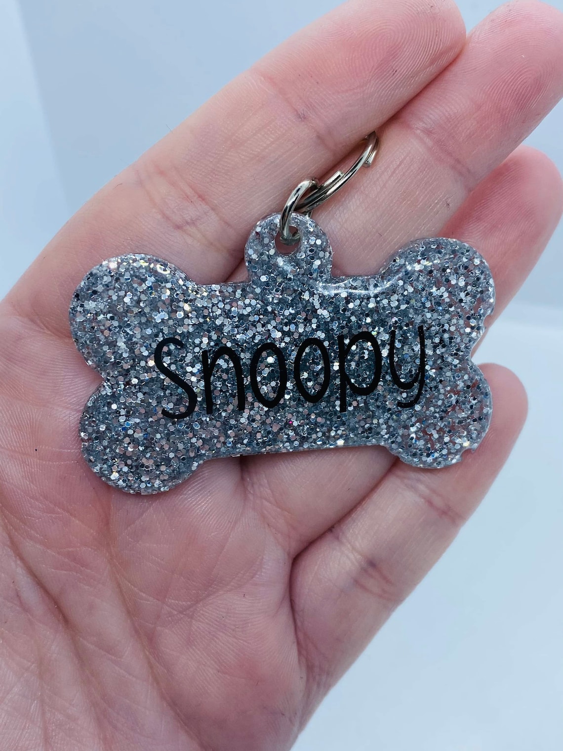 Handmade resin dog name tag various sizes Etsy