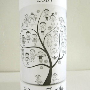 12 Personalized Family Reunion Party Centerpiece Table Decor Vellum Luminaries, Family Tree. read item description b4 ordering ,Not GLASS image 5