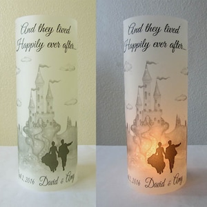 12 Personalized Wedding Centerpiece Fairytale Castle Table Decoration NOT GLASS**