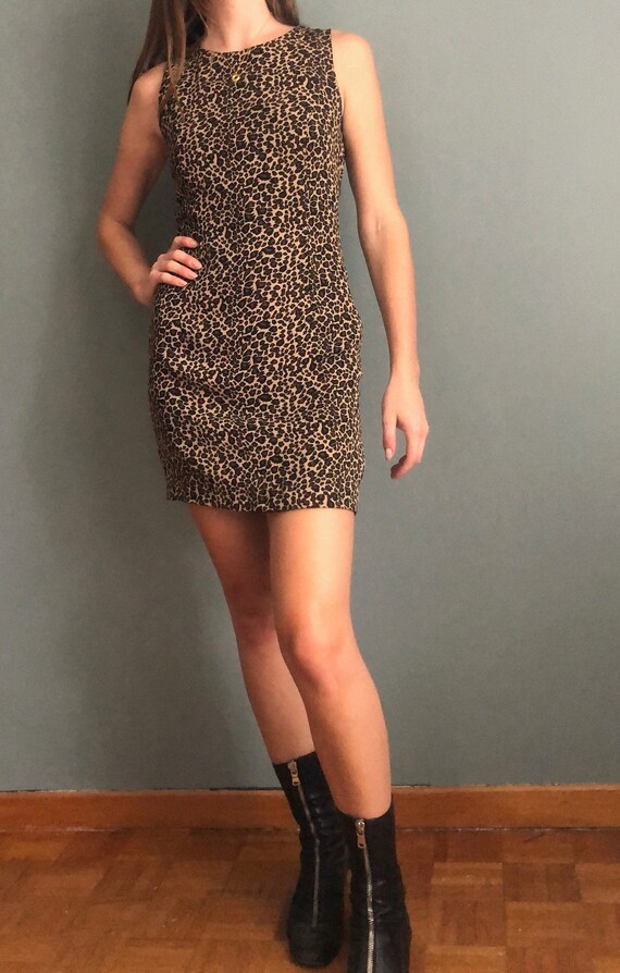 Leopard Print Shift Dress