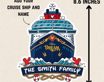Custom Cruise Ship Door Magnet - Personalized Summer Vacation And Travel Gifts For Mom, Dad, Brother, Sister, Kids - Summer Days With My Favorite People
