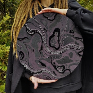 Contemplation. Hoop art wall decor embroidery, Textile art wall hanging, Big wall hannging art