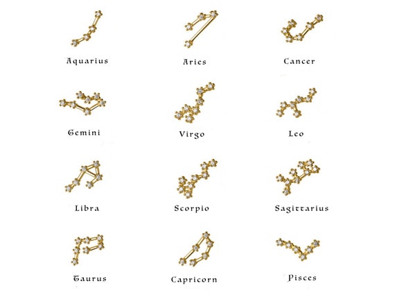 Zodiac earrings hotsell